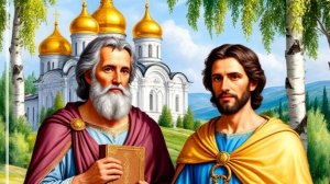Петр и Павел -опора веры. Шикарная музыкальная открытка.