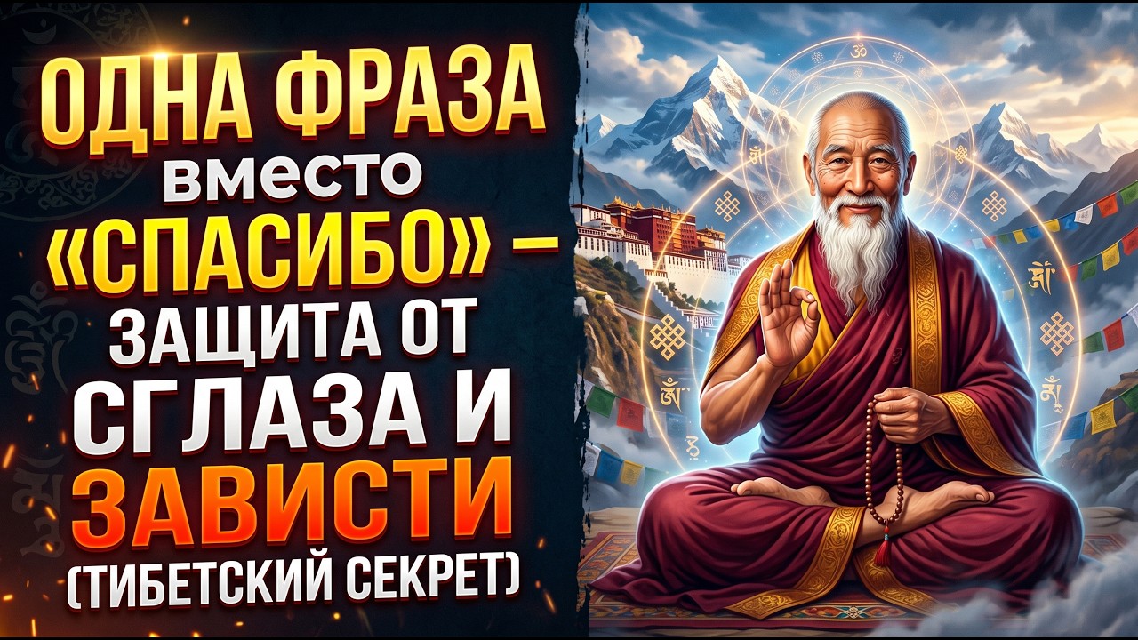 Одна фраза вместо «Спасибо» — защита от зависти и сглаза | Cекрет Тибета смотреть онлайн