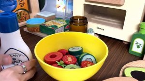 Мультики для детей. Овощи, фрукты, продукты на липучках. Готовим обед. Полезные развивающие мультики
