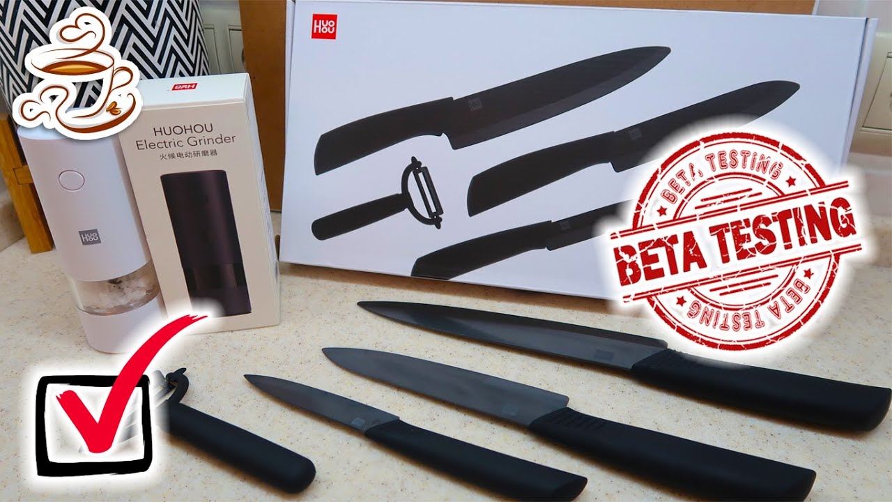Тестирую гаджеты Для Кухни Ножи Xiaomi Huohou ceramic/Электрическая Мельница для перца Xiaomi Huohou смотреть онлайн