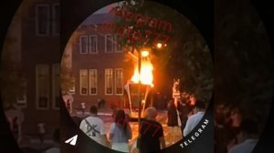 Трмвай «Львенок» загорелся на Бауманской