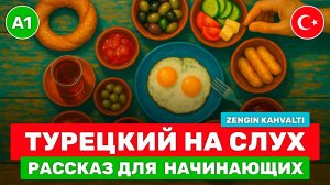 Короткие истории на турецком для начинающих // Турецкий язык на слух // ☕ Zengin Kahvaltı (A1)