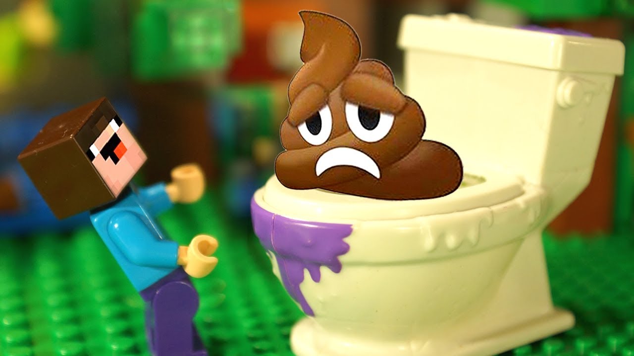 УПАЛ в УНИТАЗ 🤮 Лего Нубик Майнкрафт Мультики и Анимация DIY