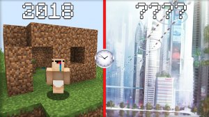 ЧТО БУДЕТ С ДОМОМ НУБА ЧЕРЕЗ 10000 ЛЕТ В МАЙНКРАФТ | Риколит Minecraft