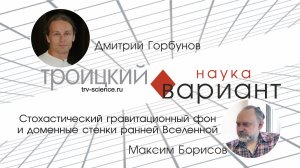 Дмитрий Горбунов. Стохастический гравитационный фон и доменные стенки ранней Вселенной
