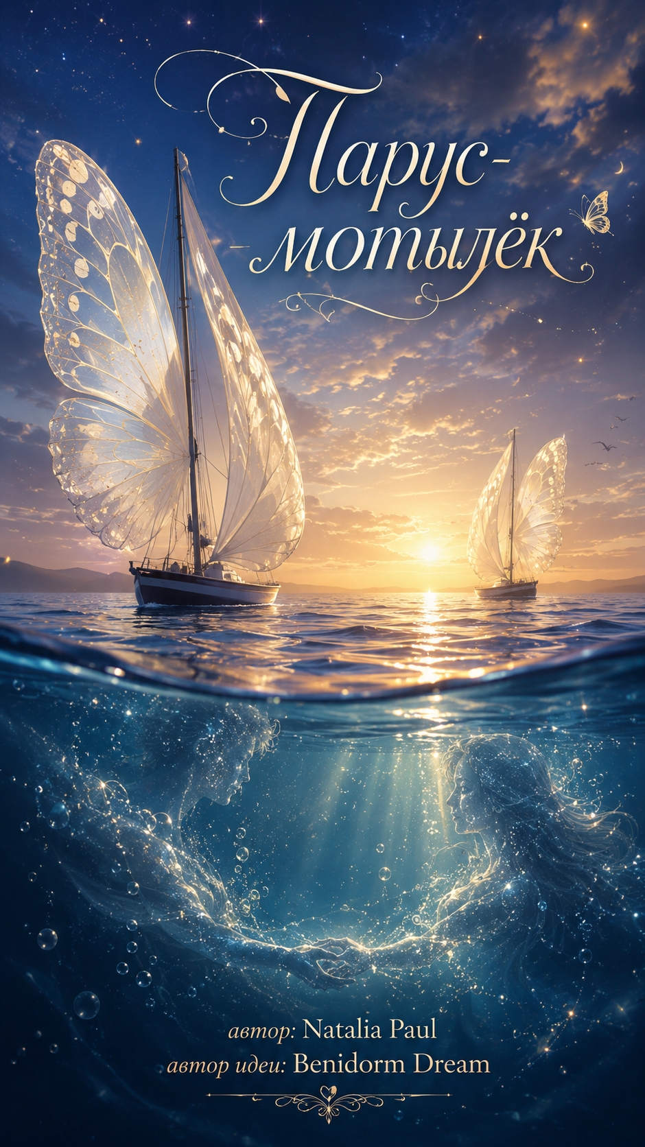 Парус-мотылёк 🦋⛵ Стихотворение о встрече двух родных душ #shorts #shorts_russia