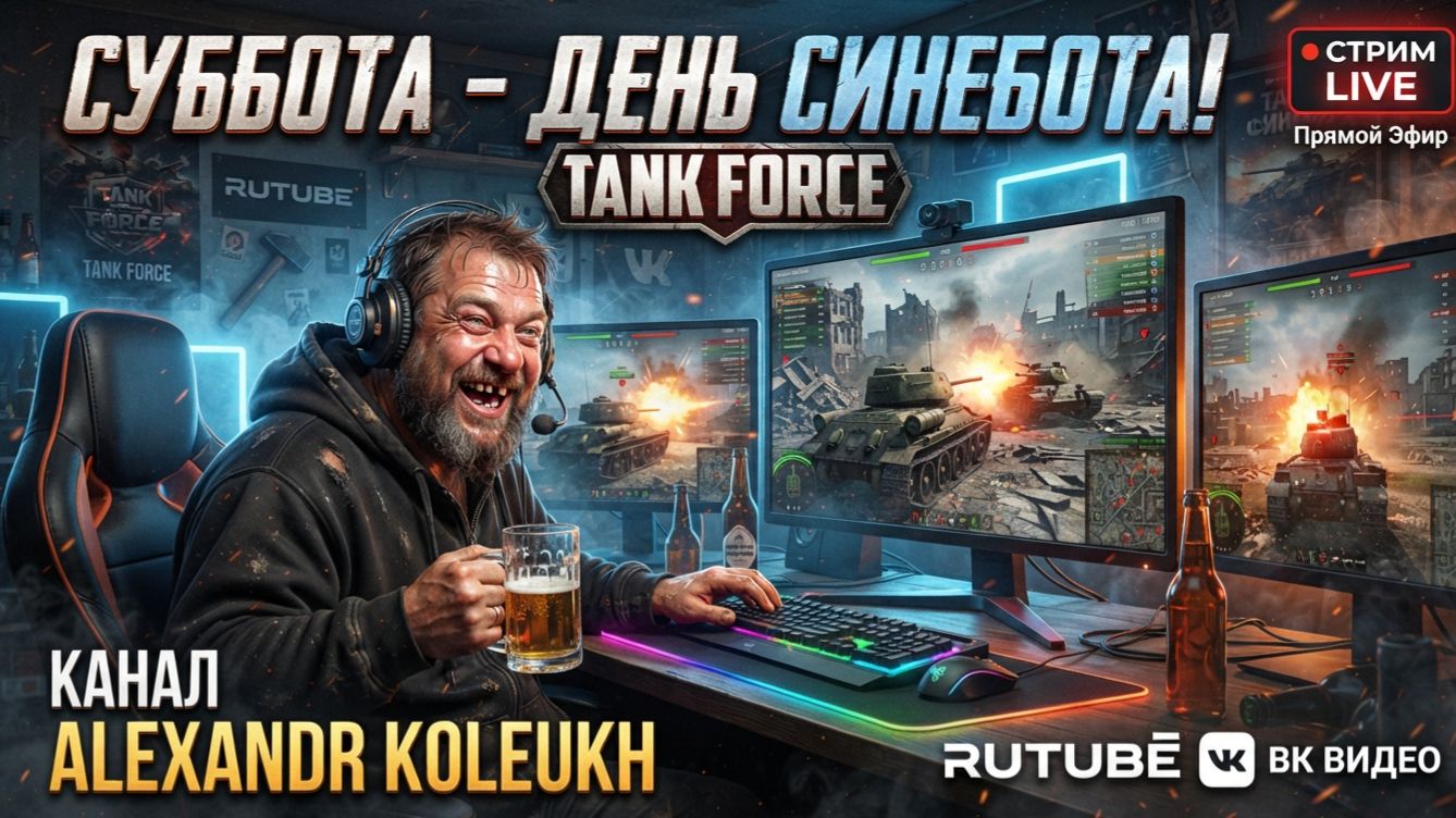 TANK FORCE / СУББОТА - ДЕНЬ СИНЕБОТА! КАТАЕМ ПОД МОЩНЫЙ БИТ! смотреть онлайн