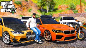 ОБЗОР МОЕГО ДОРОГУЩЕГО АВТОПАРКА! ПРОДАЮ BMW M5 СЫНА ЗА ПЛОХИЕ ОЦЕНКИ?  - ОТЕЦ И СЫН В GTA 5 🌊ВОТЕР