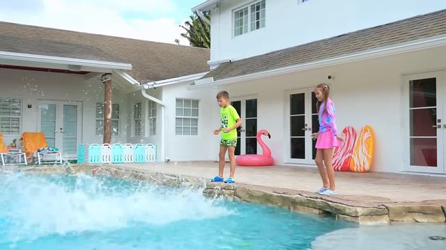Дина и Рома - Kids Learn to Save Water - Диана Шоу смотреть онлайн