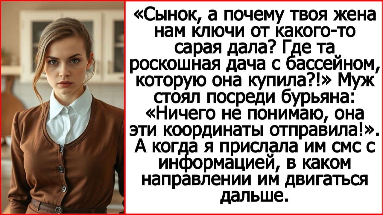 Истории из жизни. Сынок, а почему твоя жена нам ключи от какого-то сарая дала? Слушать рассказы. смотреть онлайн