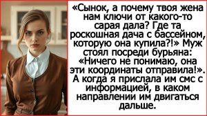 Истории из жизни. Сынок, а почему твоя жена нам ключи от какого-то сарая дала? Слушать рассказы.