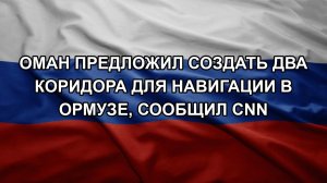 Оман предложил создать два коридора для навигации в Ормузе, сообщил CNN