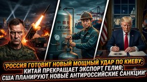 💥Меркурис | Россия готовит массированный обстрел Киева, Китай перекрывает гелий, США вводят санкции