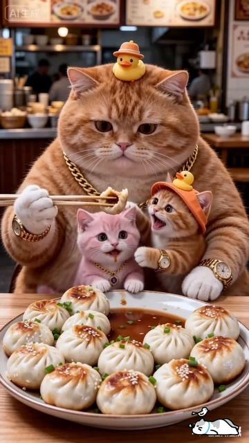 Рыжая мафия обедает: Котята в золоте 👑🐱