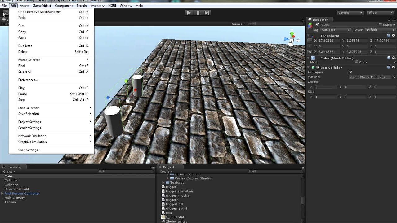 Unity3d Триггеры и переход между локациями смотреть онлайн