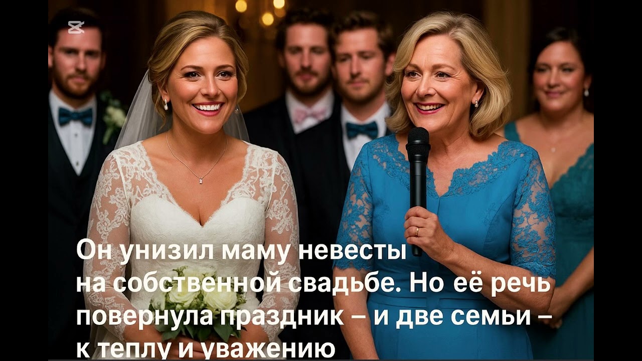 СЫН УНИЗИЛ МАМУ НЕВЕСТЫ НА СВАДЬБЕ, НО КОГДА ОНА ВЗЯЛА МИКРОФОН — ЗАЛ ОНЕМЕЛ И ПРАВДА ПОРАЗИЛА ВСЕХ смотреть онлайн