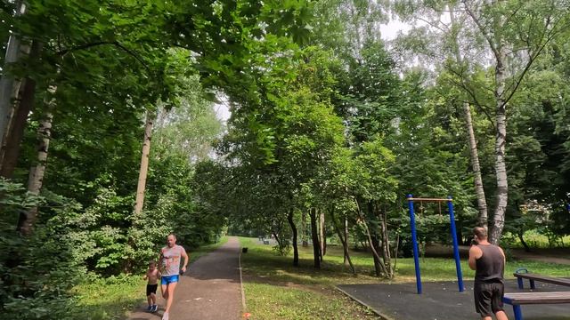 Прогулка по парку в Долгопрудном. Камера GoPro13 в режиме выравнивания горизонта. смотреть онлайн