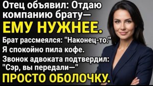 Папа передал компанию брату — но не знал, что активы уже принадлежали мне!