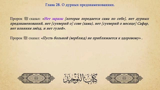{28} О дурных предзнаменованиях. || Шейх ибн Баз (رحمه الله) смотреть онлайн