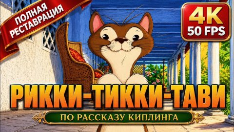 Рикки-Тикки-Тави (1975) — По Киплингу |🐍 Реставрация в 4K 50 FPS | Чак Джонс