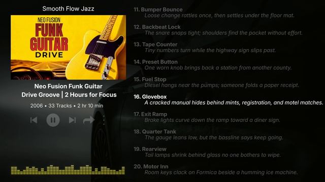 Neo Fusion Funk Guitar – Drive Groove ｜ 2 Hours for Focus смотреть онлайн