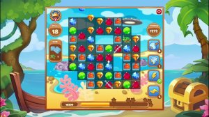 Как пройти уровень 1272 игры Сокровища Пиратов