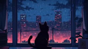 Сонная дождливая ночь 💤 Lofi котомикс 😺