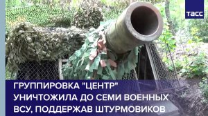Группировка «Центр» уничтожила до семи военных ВСУ, поддержав штурмовиков