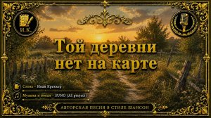 Той деревни нет на карте 🌿 | Деревенский шансон | Авторская песня | Иван Креккер