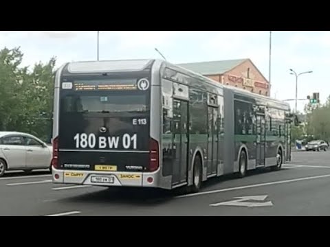 Yutong ZK 6180 BEVG (QazTehna)|10 маршрут|180 BW 01|E113