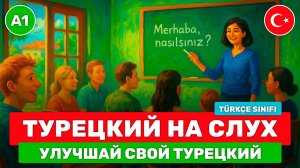 Короткие истории на турецком для НАЧИНАЮЩИХ // Начни понимать турецкий на слух // 📚 Türkçe Sınıfı