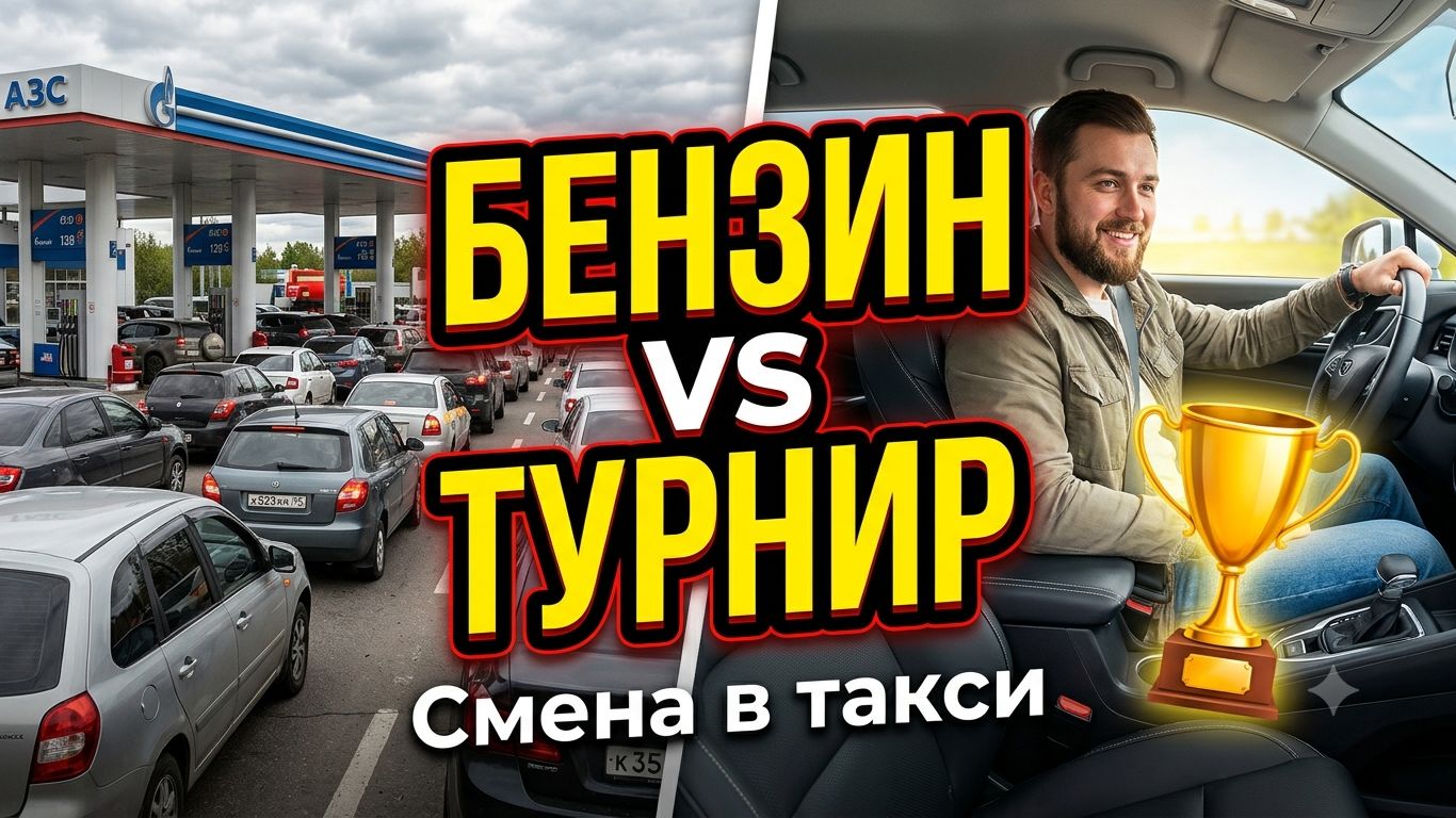 Бензин, турнир, заказы — всё в одном видео