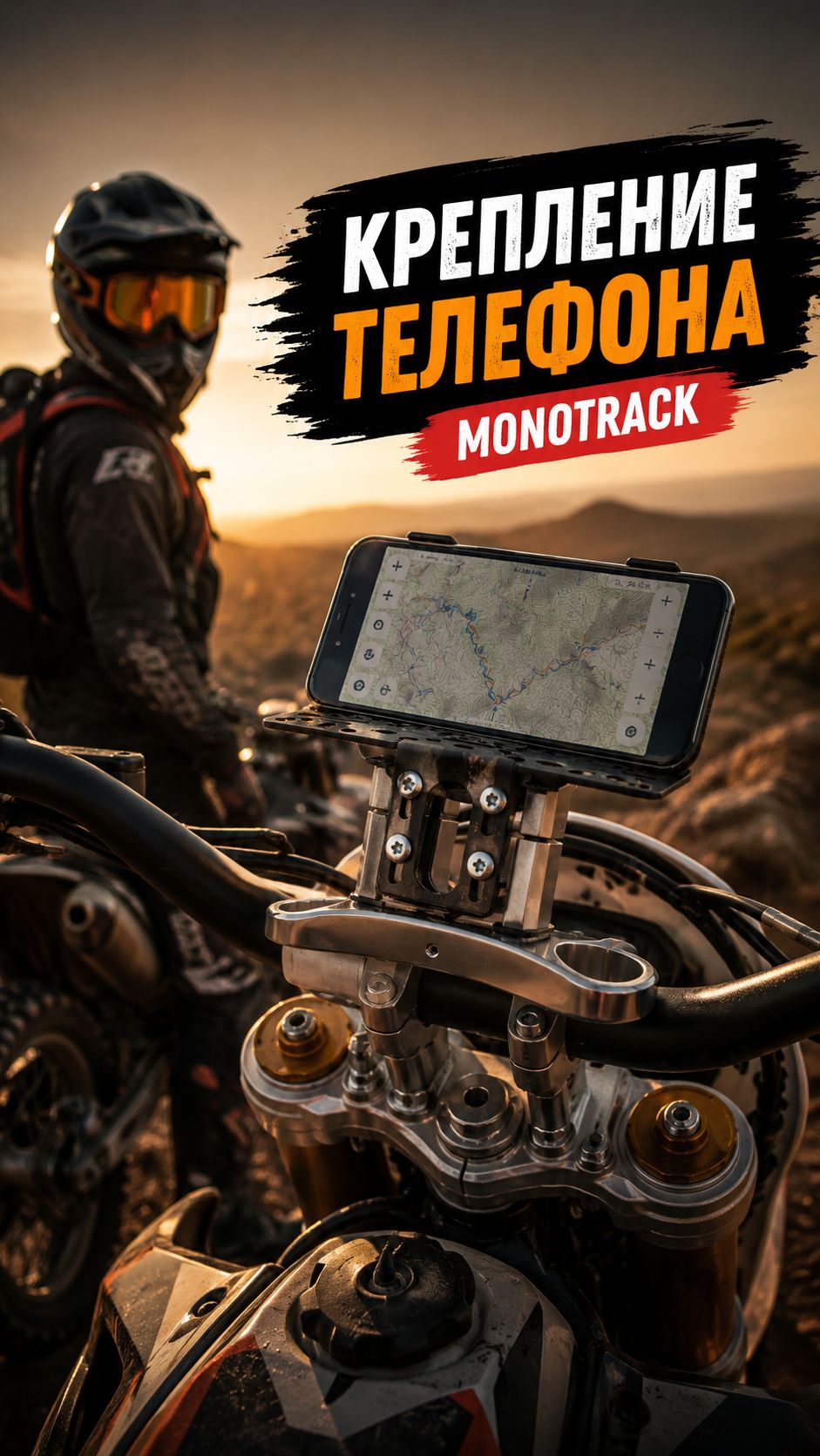 Крепление телефона на руль эндуро MONOTRACK