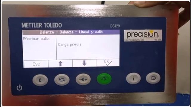 Калибровка терминала Mettler Tolledo ICS429