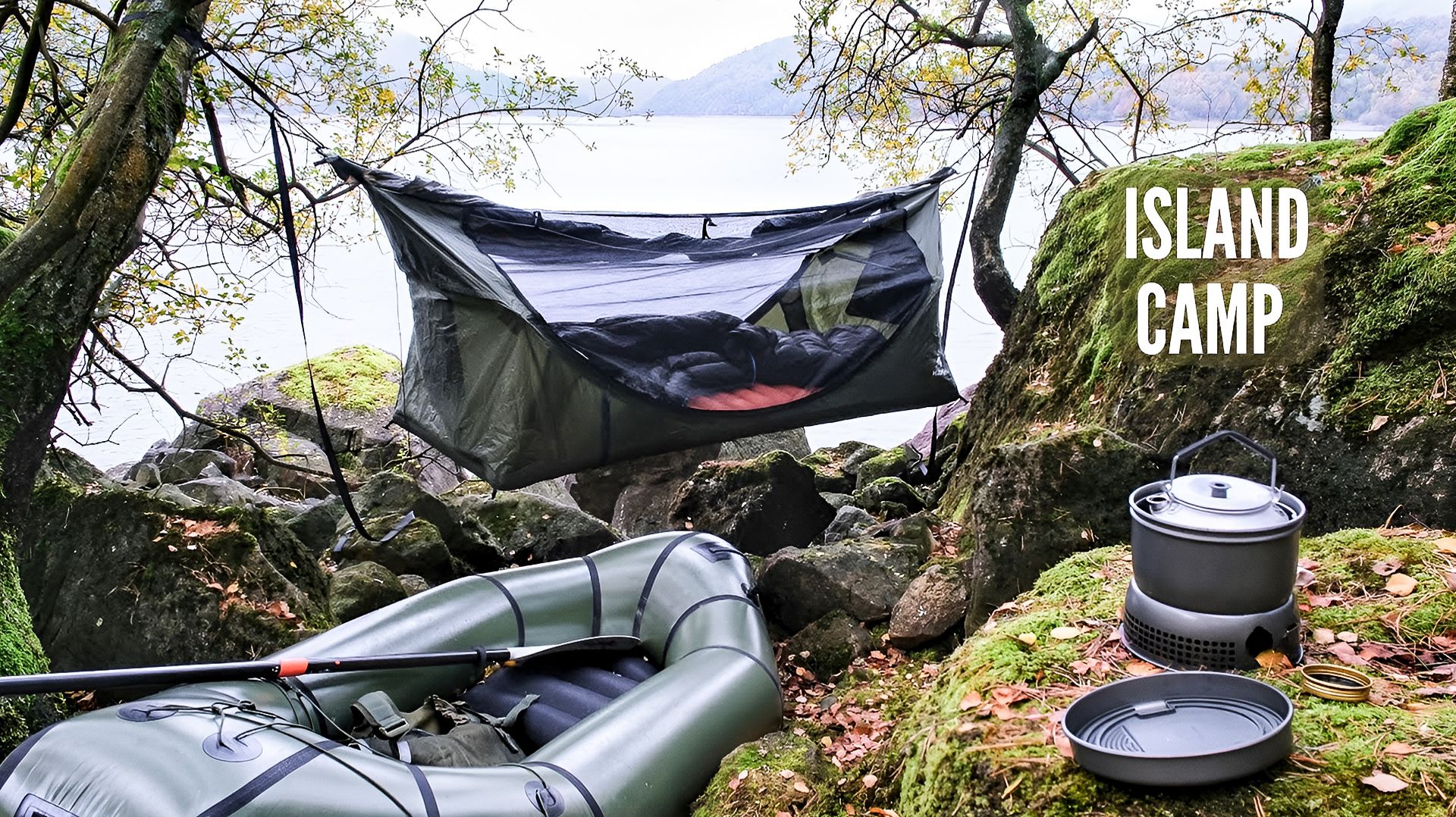 Going Solo - Autumn Island Camp in the Mountains with Packrafting & Trangia Cooking смотреть онлайн