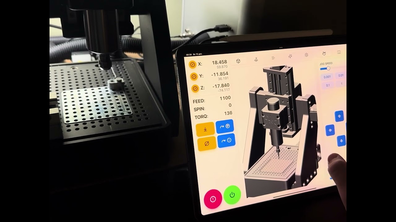 LinuxCNC touch UI. Собственный интерфейс в процессе разработки. смотреть онлайн
