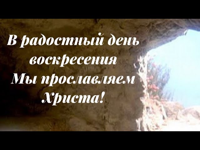 В радостный день воскресенья!
