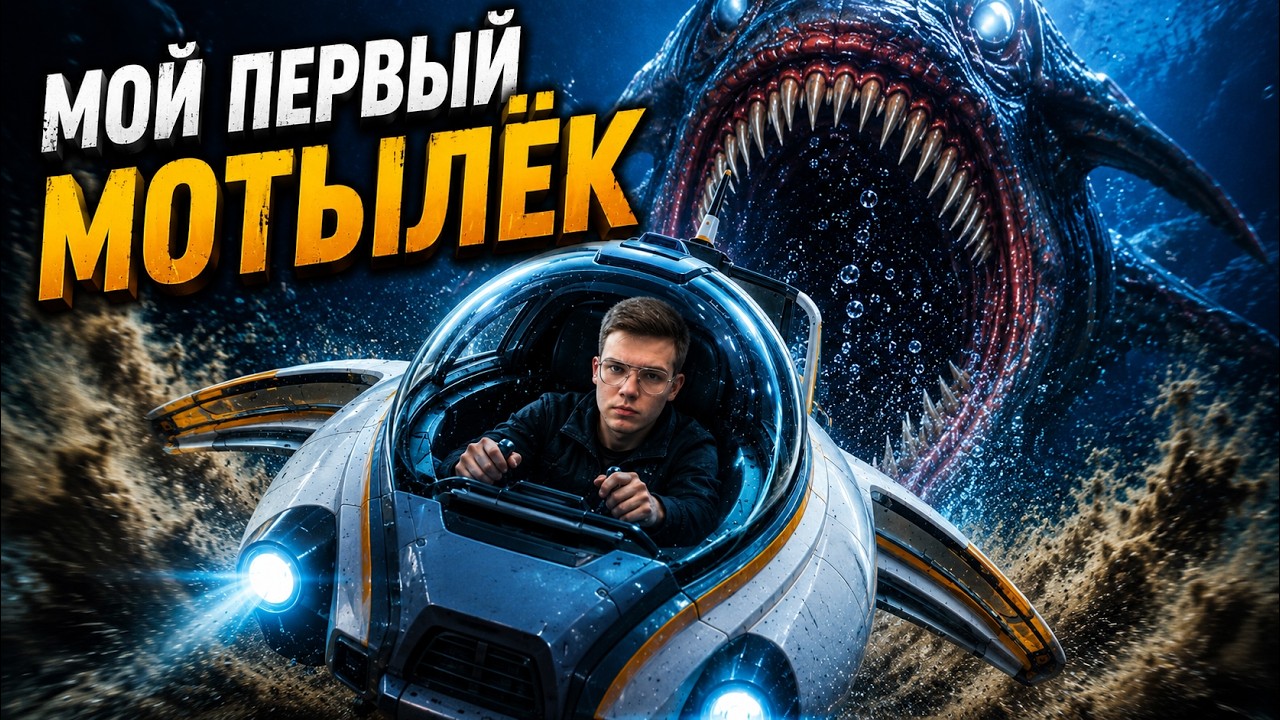 ПЕРВЫЙ МОТЫЛЁК И СРАЗУ ЭТА ТВАРЬ... | Subnautica смотреть онлайн