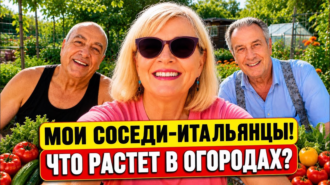 КРУТО!✌️ОГОРОД ПО-ИТАЛЬЯНСКИ!!🧑🏻🌾🇮🇹ЧТО ВЫРАЩИВАЮТ ИТАЛЬЯНЦЫ В ШВЕЙЦАРИИ?🍅🥬🍆🥒Выходной у бассейна!🏖️ смотреть онлайн