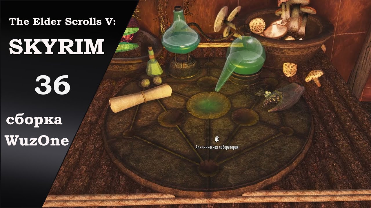 №36 SKYRIM cборка WuzOne День Алхимии в лагере Лиры смотреть онлайн