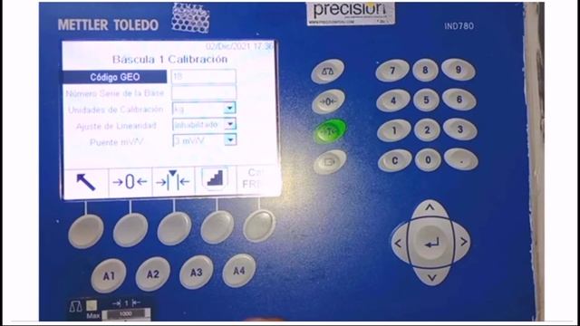 Калибровка индикатора Mettler Tolledo IND780