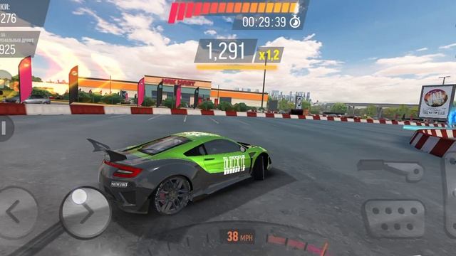 захват флага на Honda NSX 2017. drift max pro смотреть онлайн