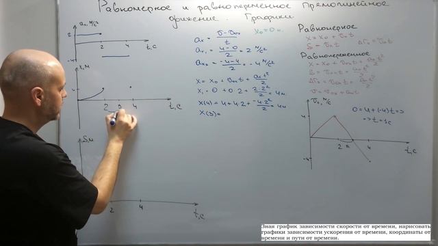 1.6.3. Подготовка к ЦТ и ЕГЭ. Задача 4. Кинематика. Равномерное и равнопеременное движение. Графики. смотреть онлайн