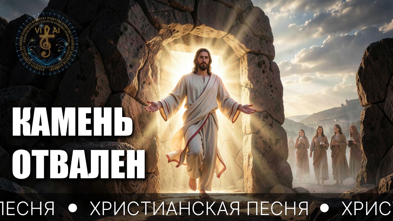 Вдохновляющая песня о воскресении и живой надежде — КАМЕНЬ ОТВАЛЕН | христианская песня смотреть онлайн