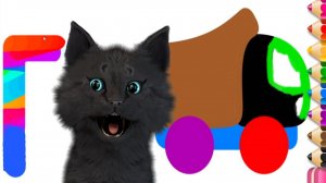 УЧИМСЯ РИСОВАТЬ БУКВУ Г 🐱 С ГОВОРЯЩИМ СУПЕР КОТОМ 🐱 РИСУЕМ 🐱 УЧИМ АЛФАВИТ #407