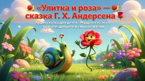 Улитка и роза» — сказка Г. Х. Андерсена | Аудиосказка для детей | Мудрая сказка о красоте