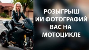 РОЗЫГРЫШ ИИ ФОТОГРАФИЯ ВЫ НА МОТОЦИКЛЕ