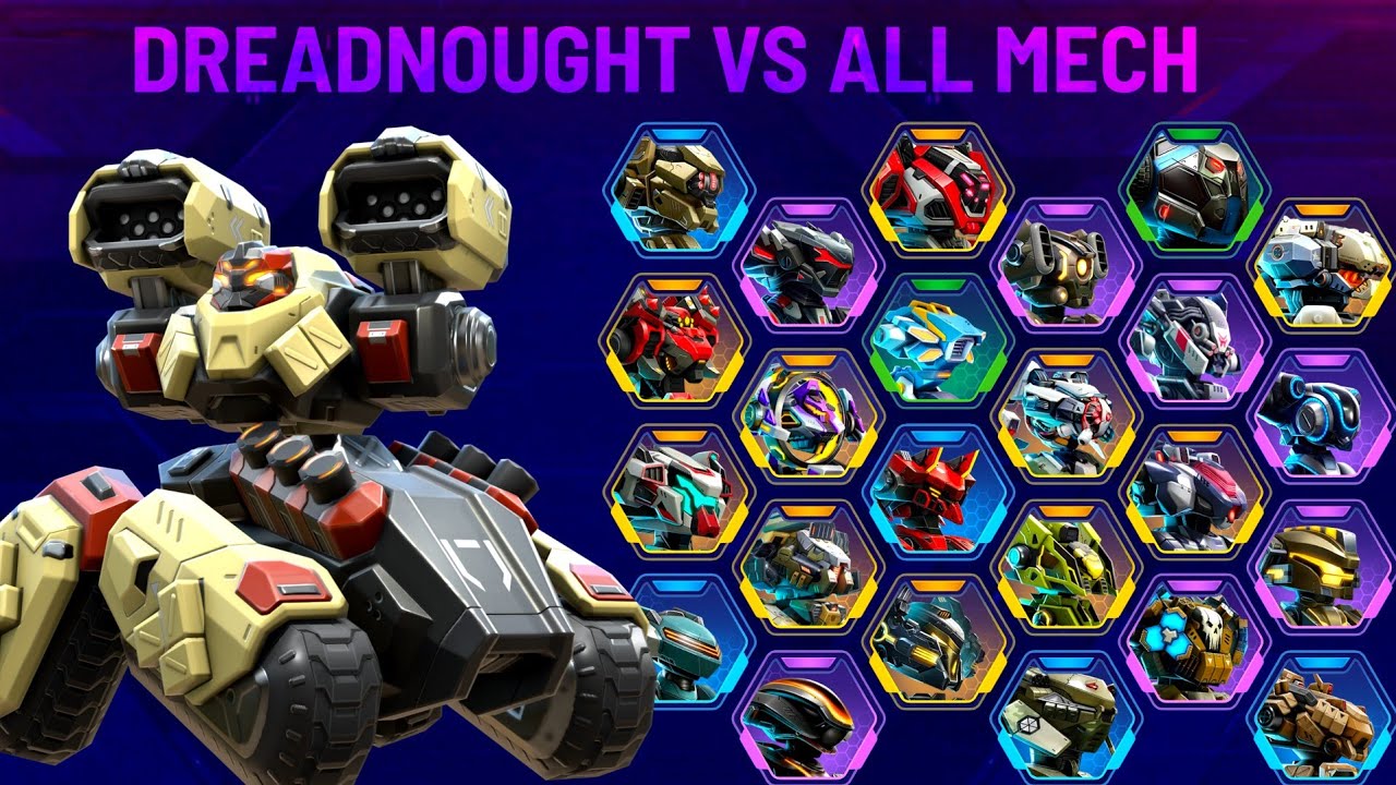 Dreadnought Ability Vs All Mechs - Mech Arena смотреть онлайн