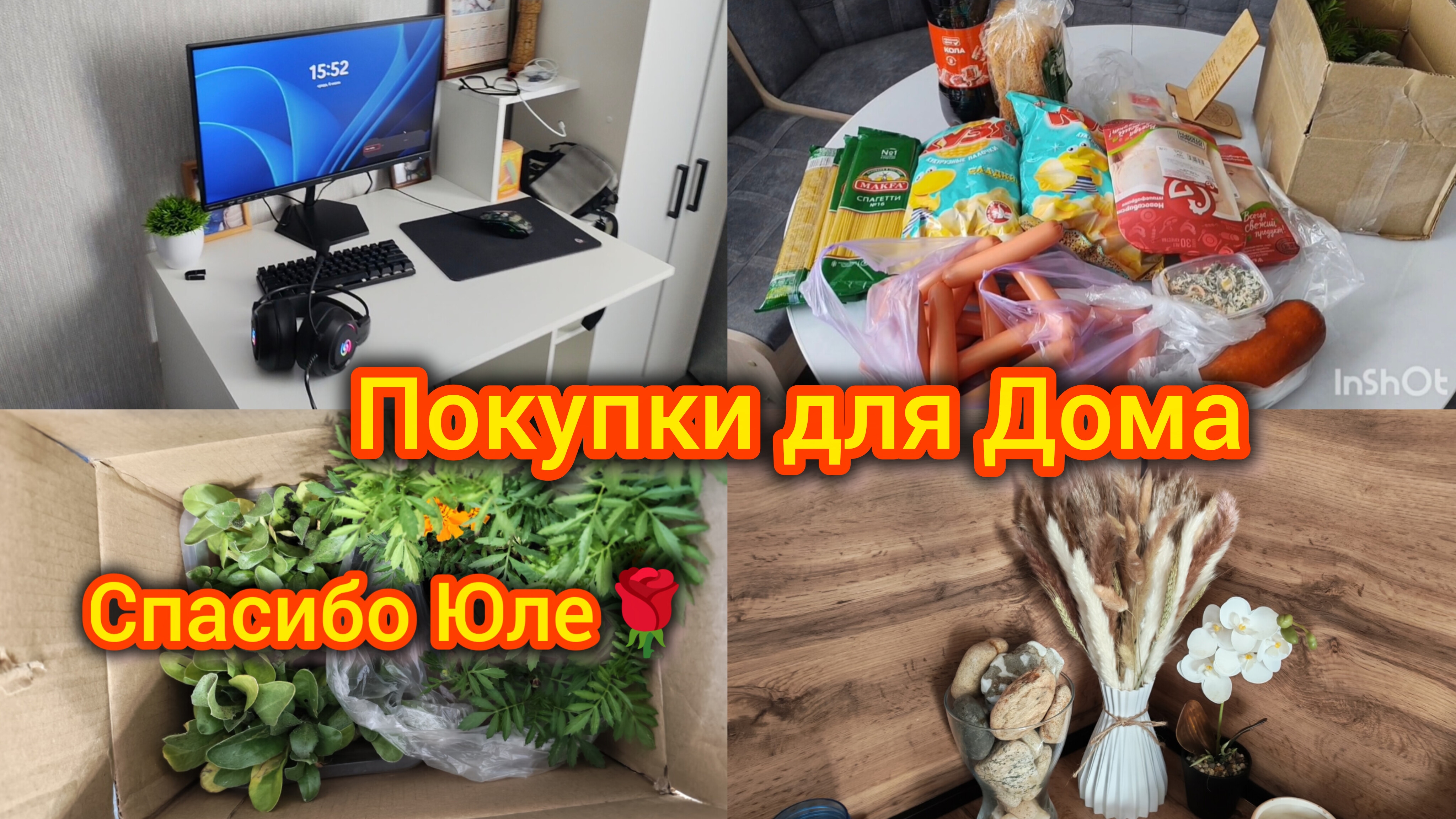 Домашний Влог. Новый Монитор. Спасибо Юле за красоту 😍Распаковка покупок. смотреть онлайн
