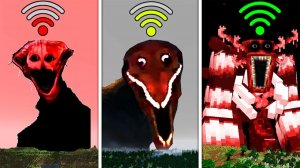 Ужасные боссы с разным Wi-Fi в Майнкрафте!